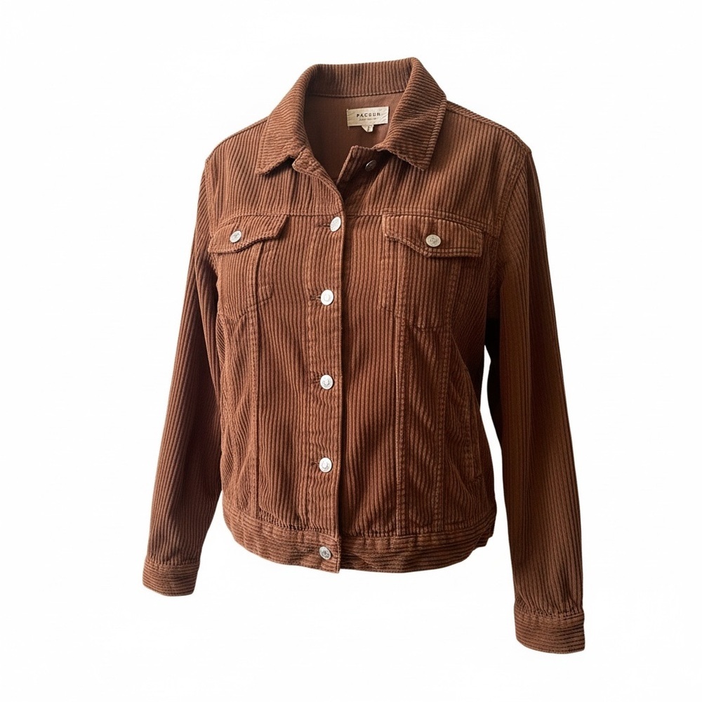 PacSun Brown Corduroy Jean Jacket - Picture 2 of 5